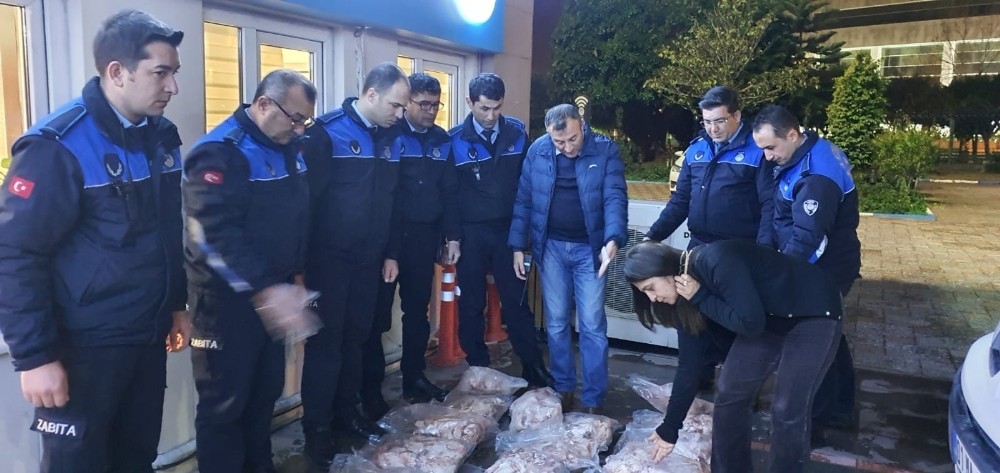 Mersin’de 170 kilogram kokmuş et ele geçirildi 