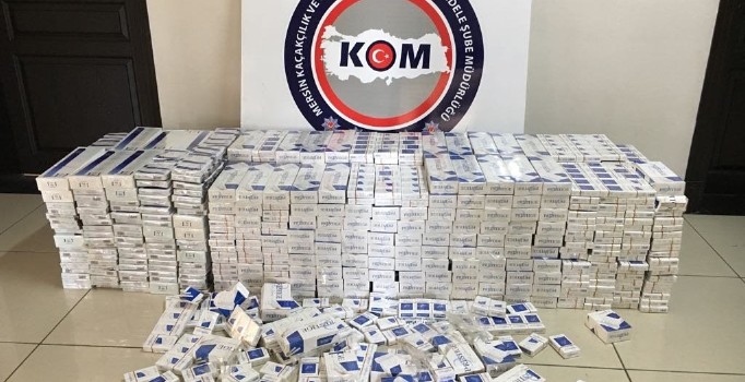 Mersin'de 4 bin 500 paket kaçak sigara ele geçirildi