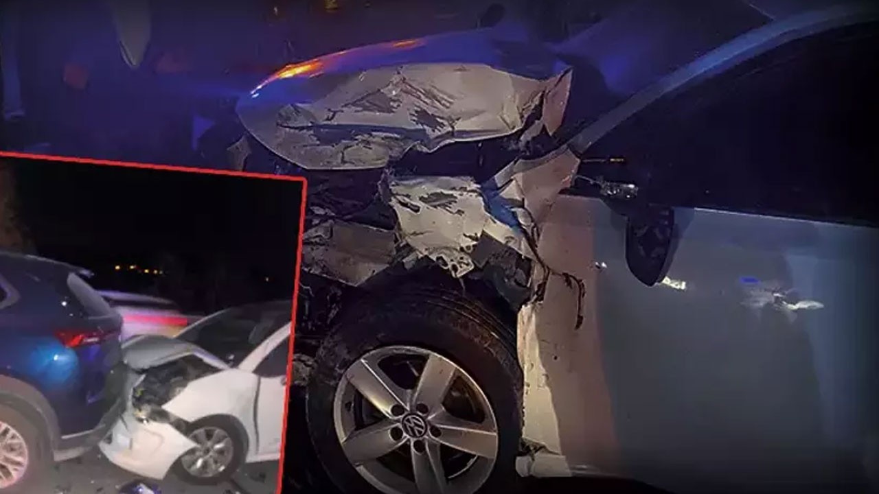 Mersin'de 6 araç birbirine girdi! Zincirleme kazada 7 kişi yaralandı