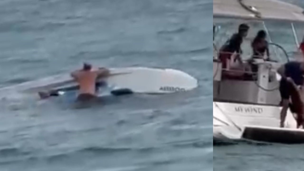 Mersin'de 6 kişinin içinde olduğu tekne alabora oldu