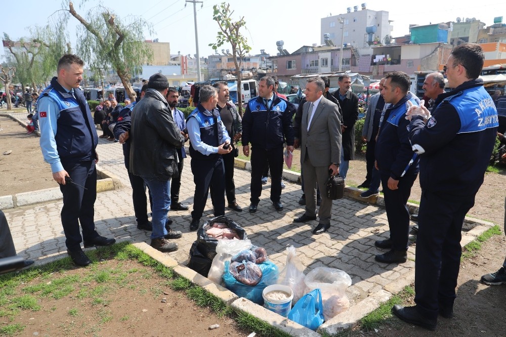 Mersin’de 91 kilo bozuk et ele geçirildi 