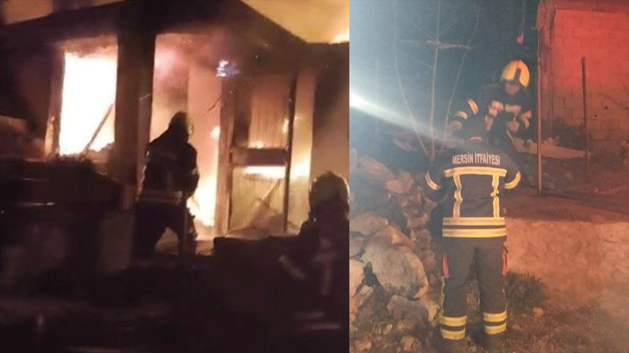 Mersin'de ev yangını: 1 ölü