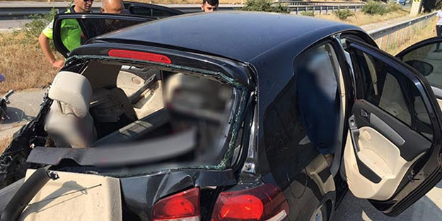 Mersin'de kan donduran kaza! 2 ölü, 1 yaralı