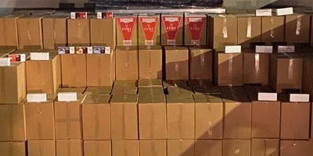 Mersin'de milyonlarca bandrolsüz makaron ele geçirildi