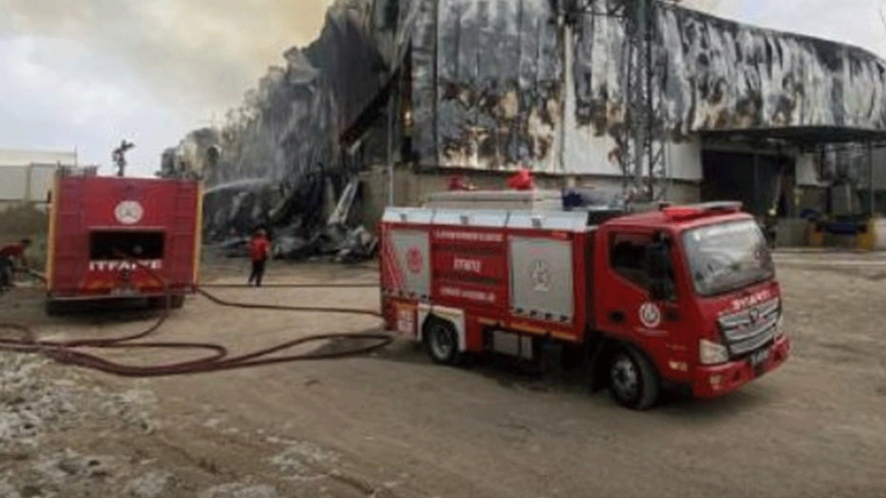 Mersin'de pamuk fabrikasında yangın!