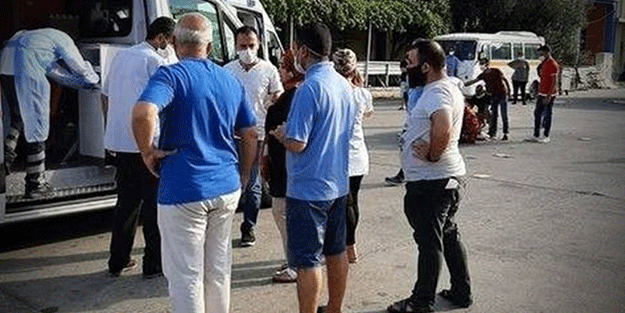 Mersin'de panik anları! 19 işçi hastaneye kaldırıldı