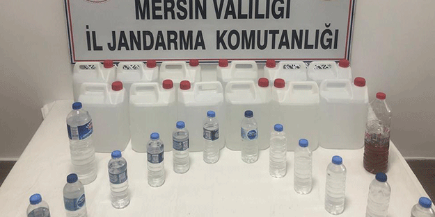 Mersin'de sahte içki operasyonu
