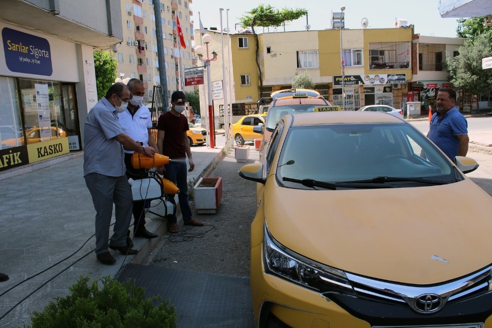 Mersin’de taksiler her hafta düzenli olarak ilaçlanacak 