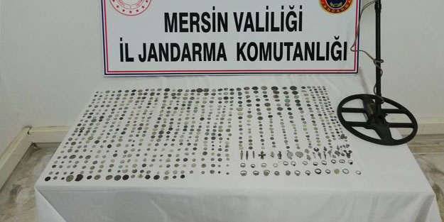 Mersin'de tarihi eser kaçakçılığı operasyonu! Çok sayıda parça ele geçirildi