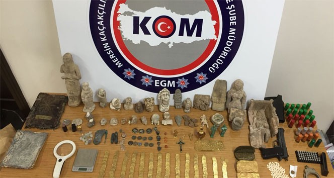 Mersin'de tarihi eser operasyonu 4 gözaltı