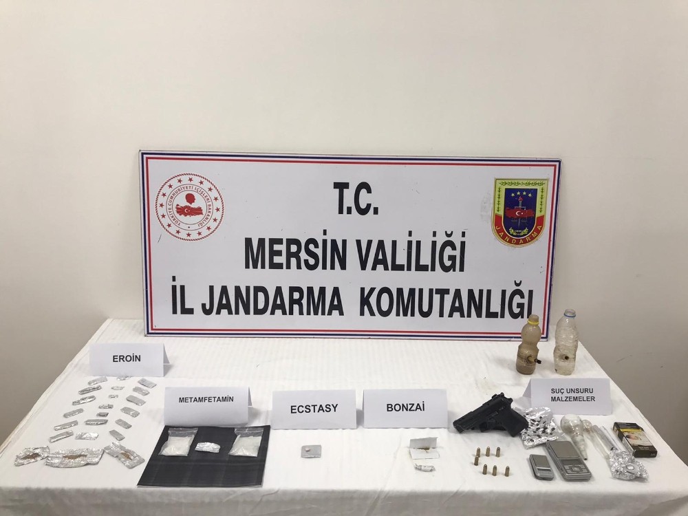Mersin’de uyuşturucu operasyonu 