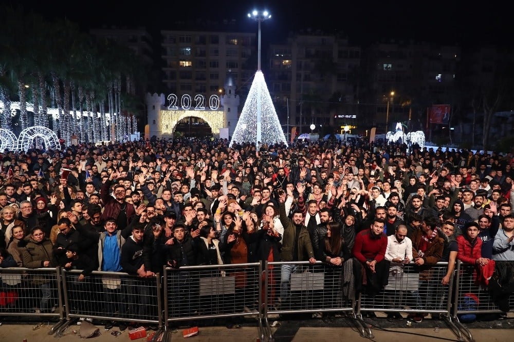 Mersin’de yeni yıl coşkusu yaşandı 