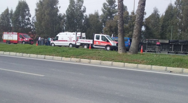 Mersin'in Tarsus ilçesinde direksiyon başında kalp krizi geçiren sürücü hayatını kaybetti