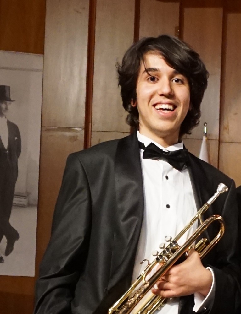 Mersinli genç yetenek Memet Çelik, trompette iki ödül birden kazandı 