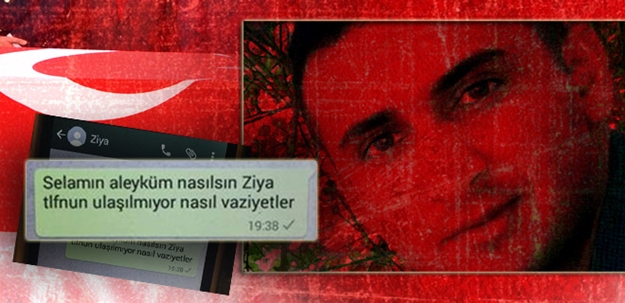 Mesaja cevap bile veremeden şehit oldu