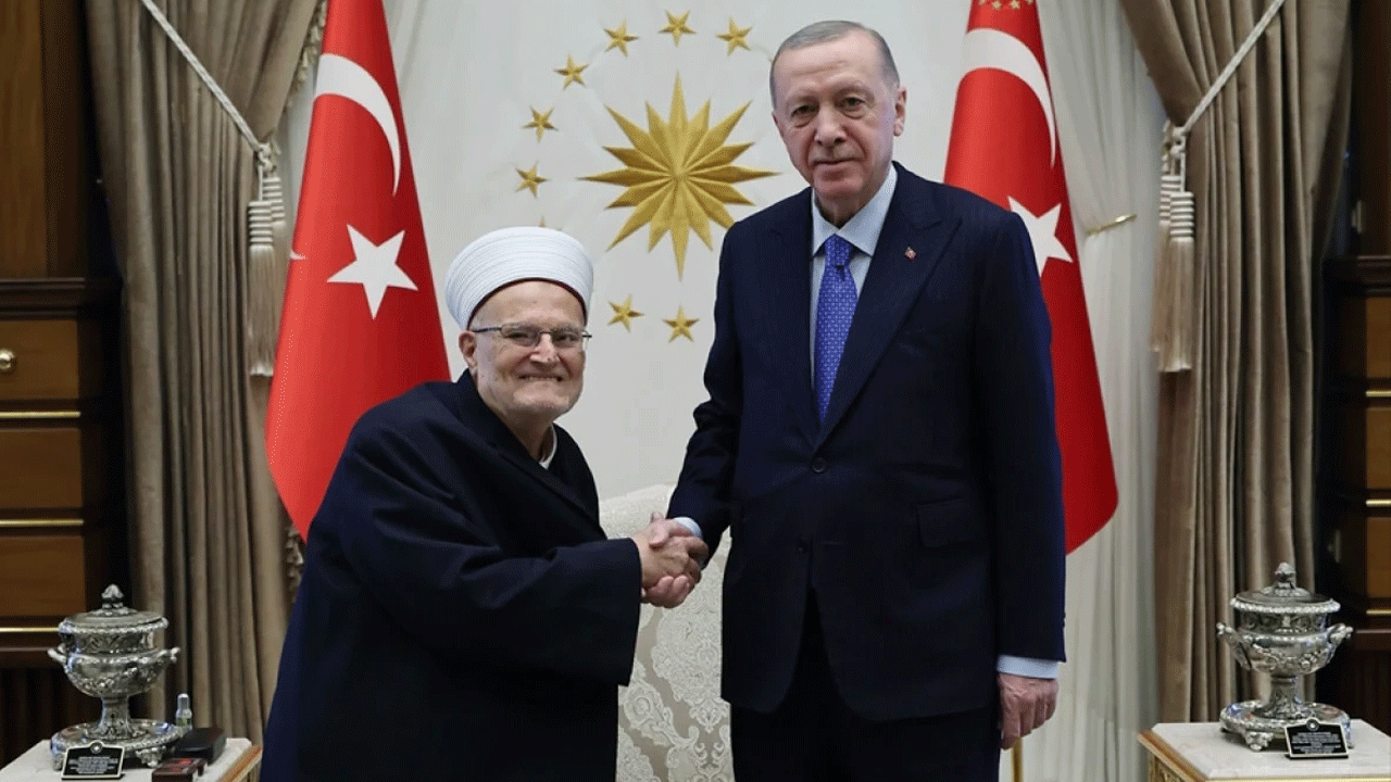 Mescid-i Aksa imamı Ankara'da: Erdoğan ile görüştü