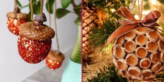 Meşe palamutlarından elde edilen muhteşem süslemeler