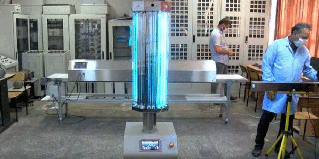 Meslek lisesinde üretildi! İşte koronavirüsü öldüren robot