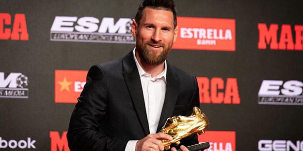 Messi 6'ncı kez Altın Ayakkabı'nın sahibi oldu