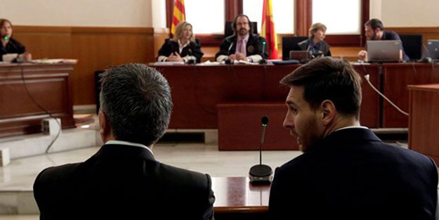 Messi ve babası hakim karşısına çıktı