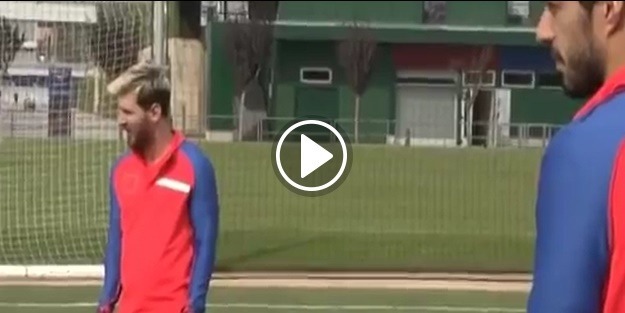 Messi ve Suarez'den heyecan dolu yarışma!