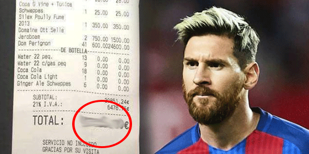 Messi'nin ödediği hesap dudak uçuklattı!