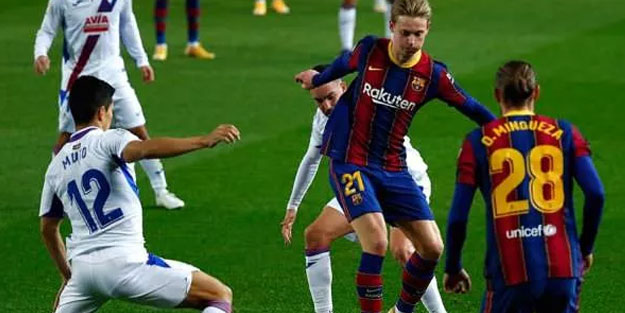 Messi'siz Barcelona sönük kaldı