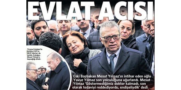 Mesut Yılmaz'ın oğlu defnedildi
