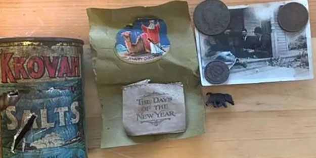 Metal dedektörüyle bahçesini arıyordu! 100 yıllık keşfe imza attı