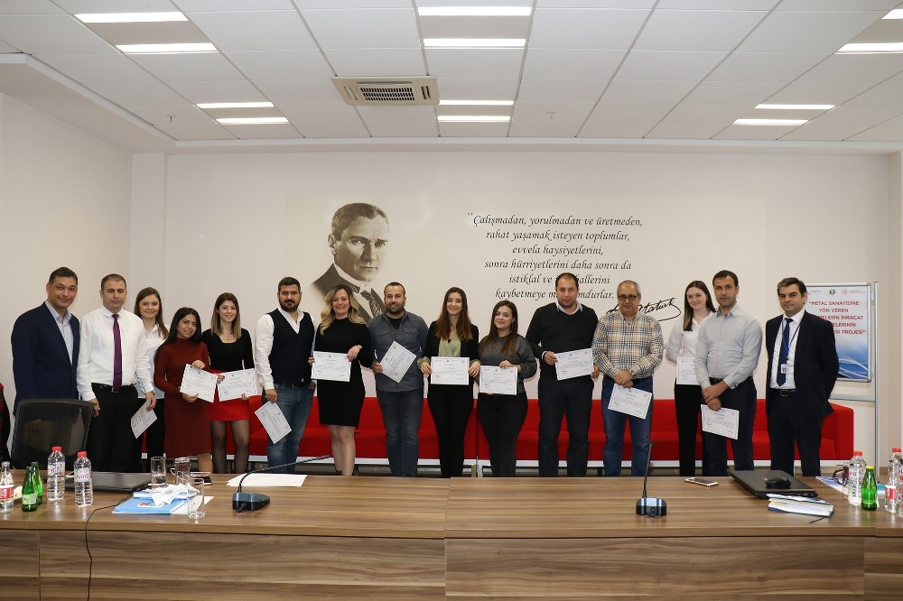 Metal sanayisine yön veren firmalar sertifikalarını aldı Yeni Akit