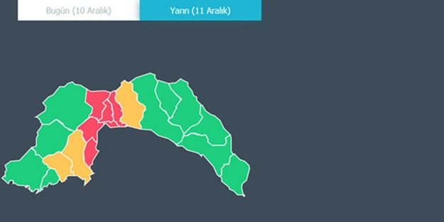 Meteoroloji o il için ilk kez 'kırmızı' uyarıda bulundu