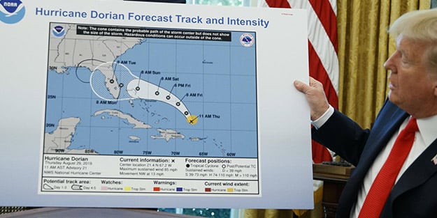 Meteoroloji, Trump'ı yalanladı