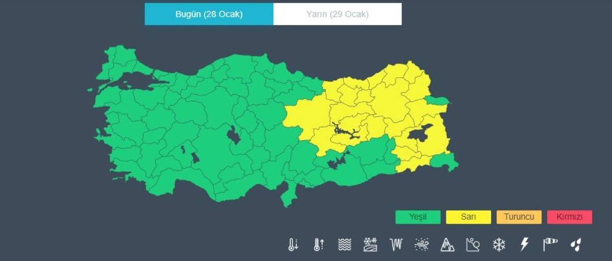 Meteorolojiden kar ve yağmur uyarısı: 28 Ocak 2022 yurtta hava durumu