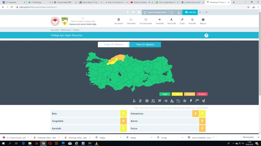 Meterolojiden şiddetli yağış uyarısı 