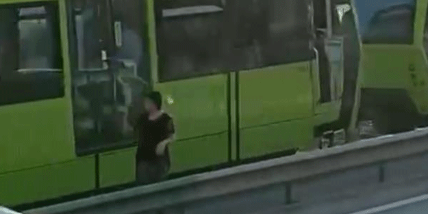 Metro tellerindeki kadın için alarm verildi