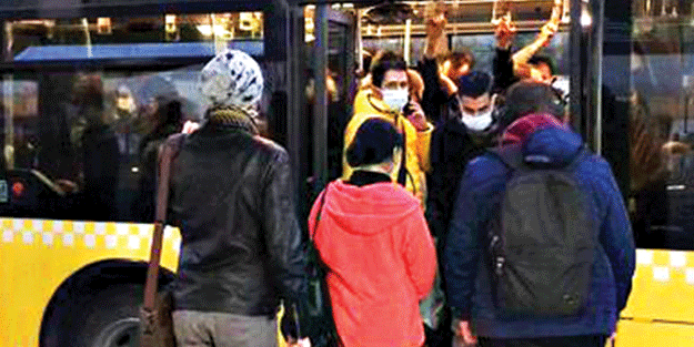 Metrobüs değil koronabüs