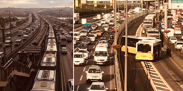 Metrobüs kaza yaptı! Seferler durduruldu