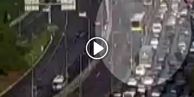 Metrobüs kazasının görüntüsü ortaya çıktı
