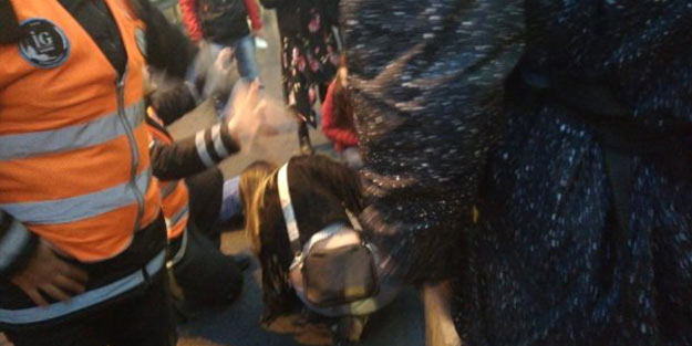 Metrobüs yayaya çarptı