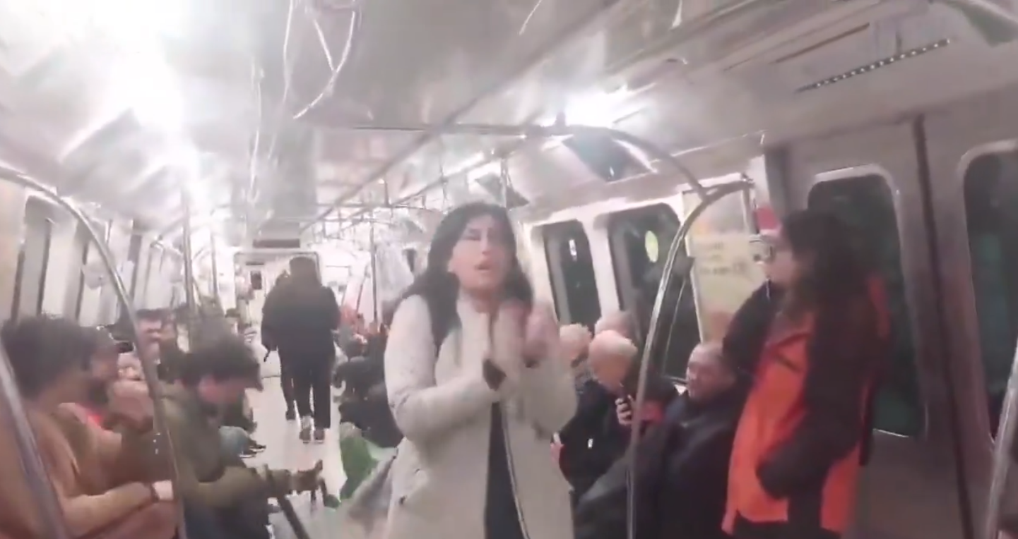 Metro’da Ekrem’i savunayım derken rezil oldu! Şov yapmak istedi kimse takmadı