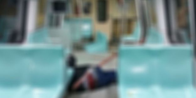 Metroda inanılmaz kaza