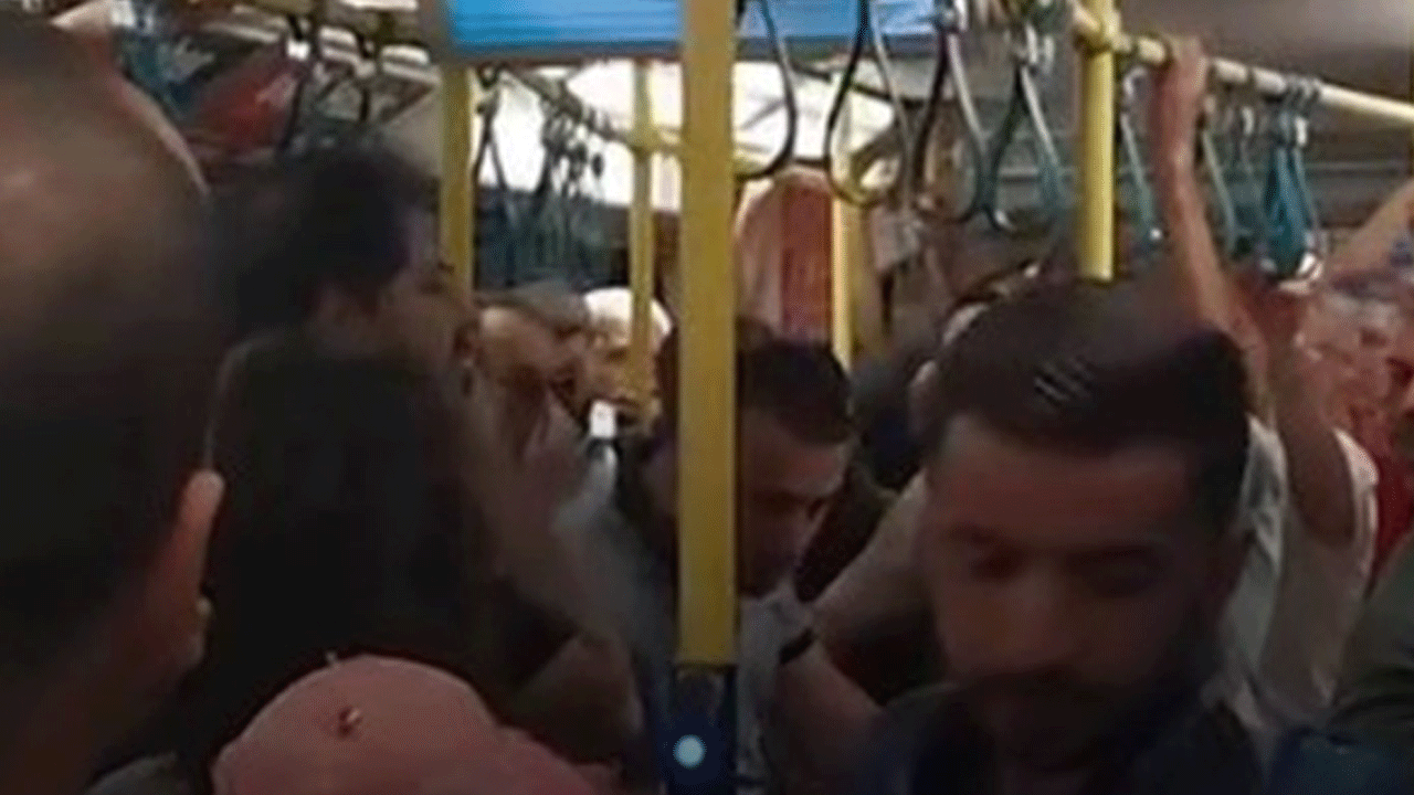 Metroda yer verme tartışması kavgaya dönüştü!