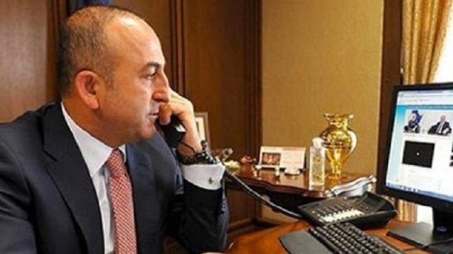 Mevlüt Çavuşoğlu Fransız mevkidaşı ile görüştü