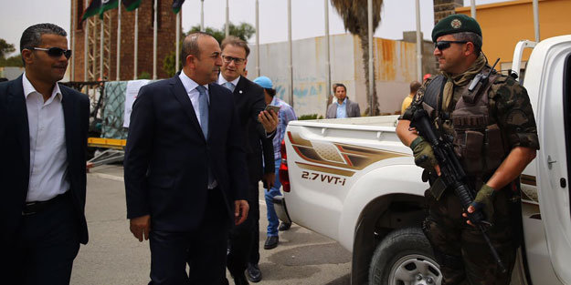 Çavuşoğlu için yoğun güvenlik önlemi