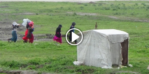 Mevsimlik işçiler Suriyelilere çadırlarını açtı