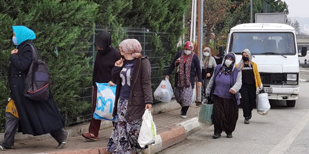 Mevsimlik işçilerin çilesi bitmiyor! Araç korsan çıkınca yürüyerek gittiler