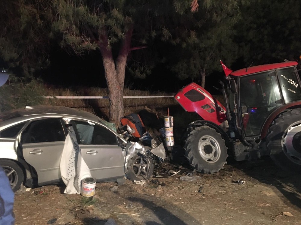 Mevsimlik işçilerin konakladığı alana otomobil daldı: 2 ölü 