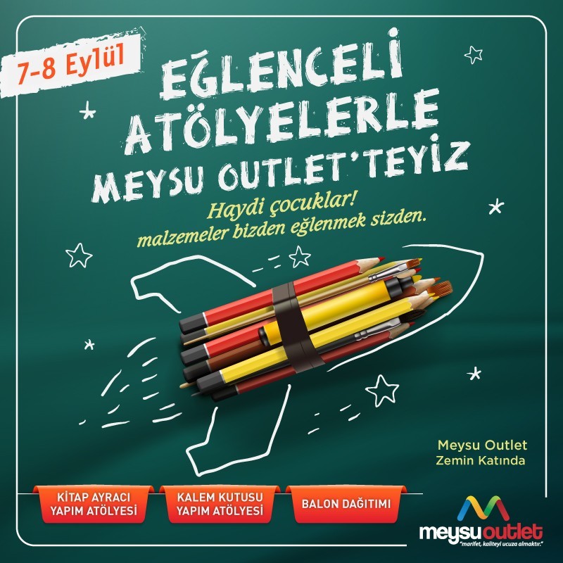 Meysu Çocuk Kulübü’nde Okula Dönüş Etkinlikleri Meysu Outlet’te 