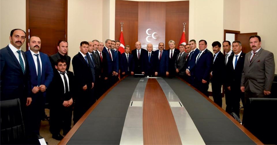 MHP Bayburt heyeti, Bahçeli’yi ziyaret etti 