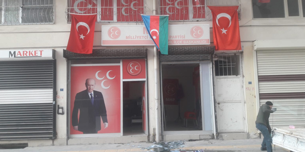 MHP Bismil İlçe Başkanlığına saldırı